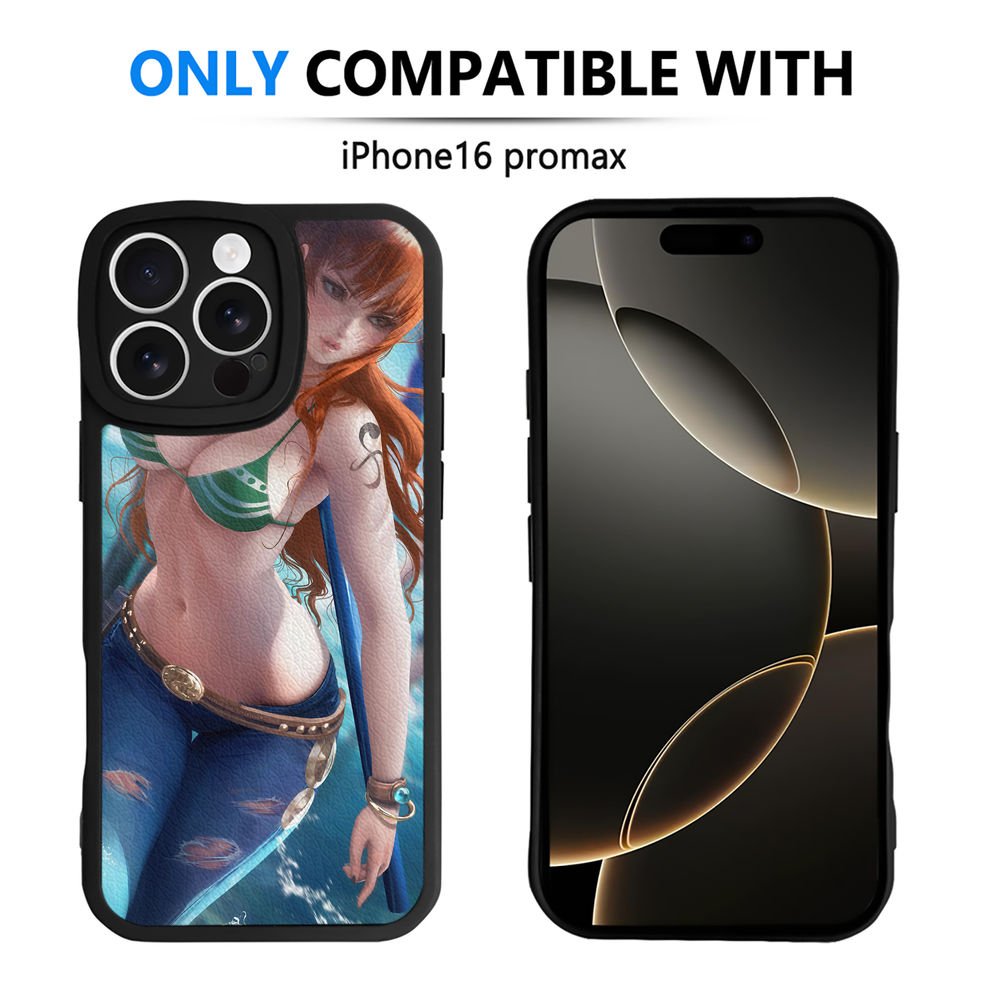 （画像用） ワンピース ONE PIECE 【iPhone 16シリーズ対応】シリコンスマホケース（レザー調） 材質：シリコン